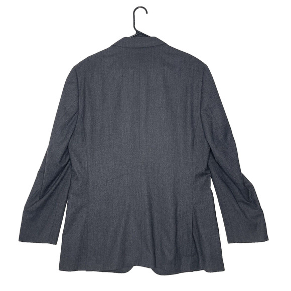 Zara Mens Jacket 42 Gray Wool Cashmere Old Money Business Quiet Luxury - Picture 2 of 9